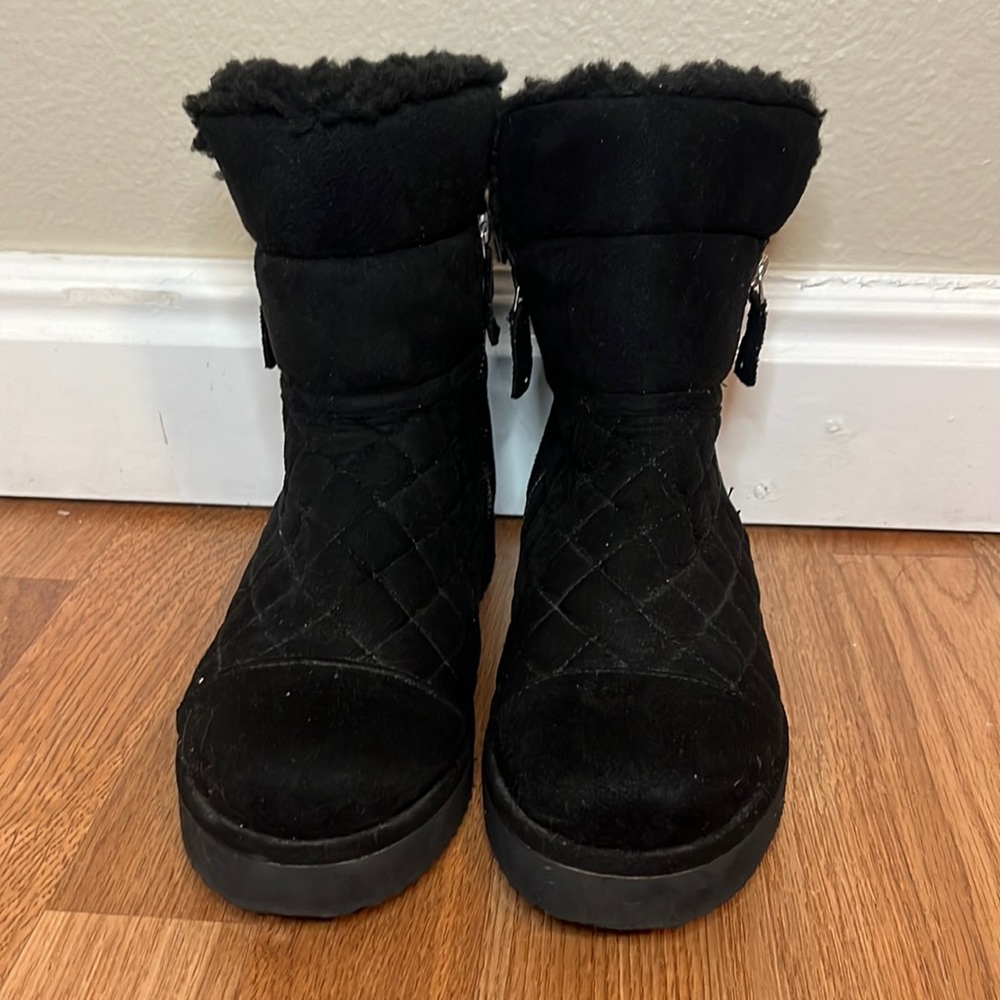 MADDEN GIRL Black Womens Winter Boots
